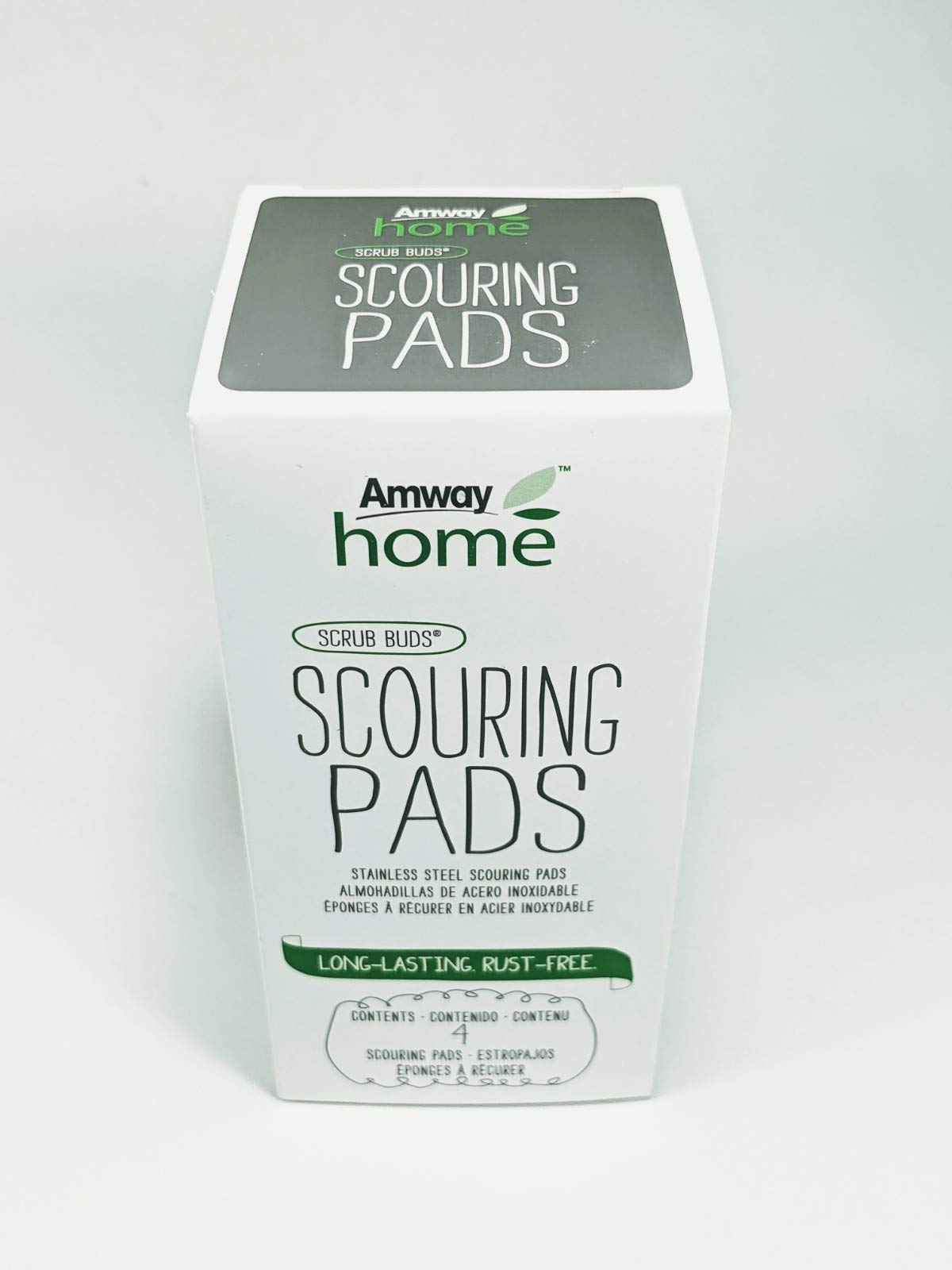 Amway Scouring Pads / Scrub Buds - Stainless Steel - 4 pack