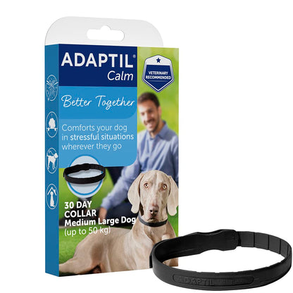 Adaptil Calm-On-The-Go Collar For Dogs Medium / Large, Adaptil Calming Dog Collar Helps Reduce Dog Anxiety With Natural Pheromones, Dog Calm Collar Helps To Reduce Stress And Behavioural Issues