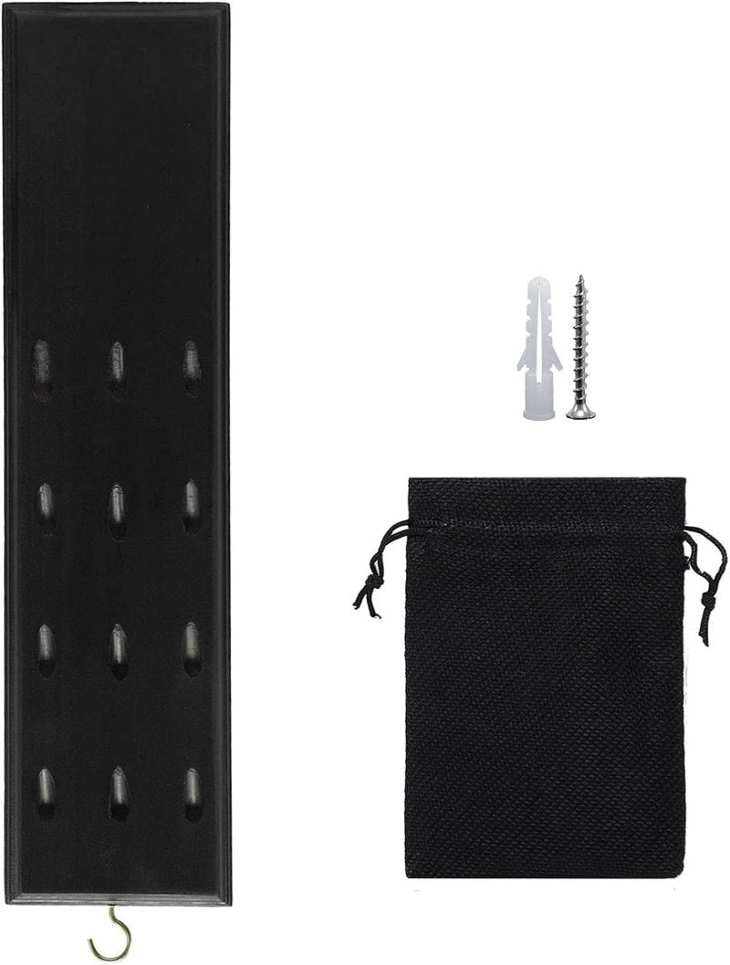 FDLS Wall Mounted Darts Holder, Displays 12 Steel/Soft Tip Darts with Bag