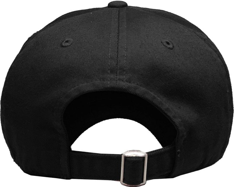 KBE-Classic BLK Classic Washed Cotton Dad Hat Baseball Cap Polo Style