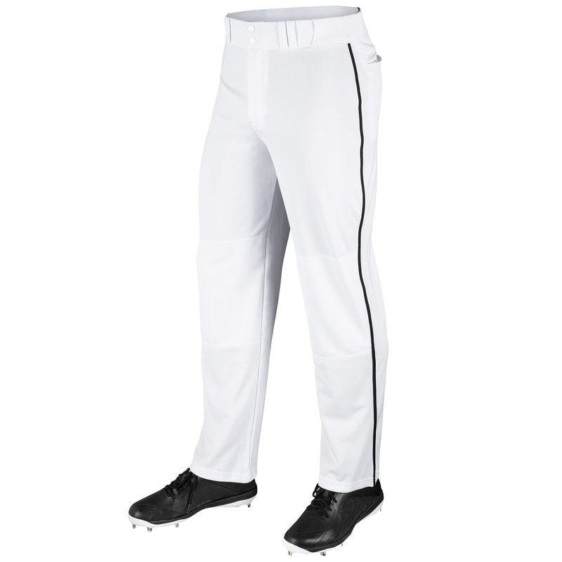 Champro MVP OB Open Bottom Baseball Pant with Contrast Color Braid Piping and Reinforced Double Knee