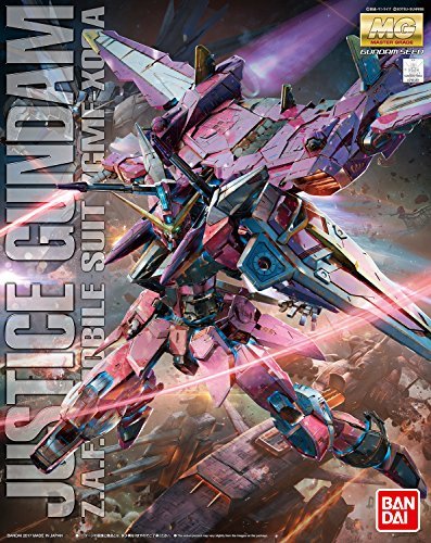 BANDAI SPIRITS BAN216382 Justice Gundam Seed Bandai MG Hobby Figure, Multi-Colored, 8 Inches