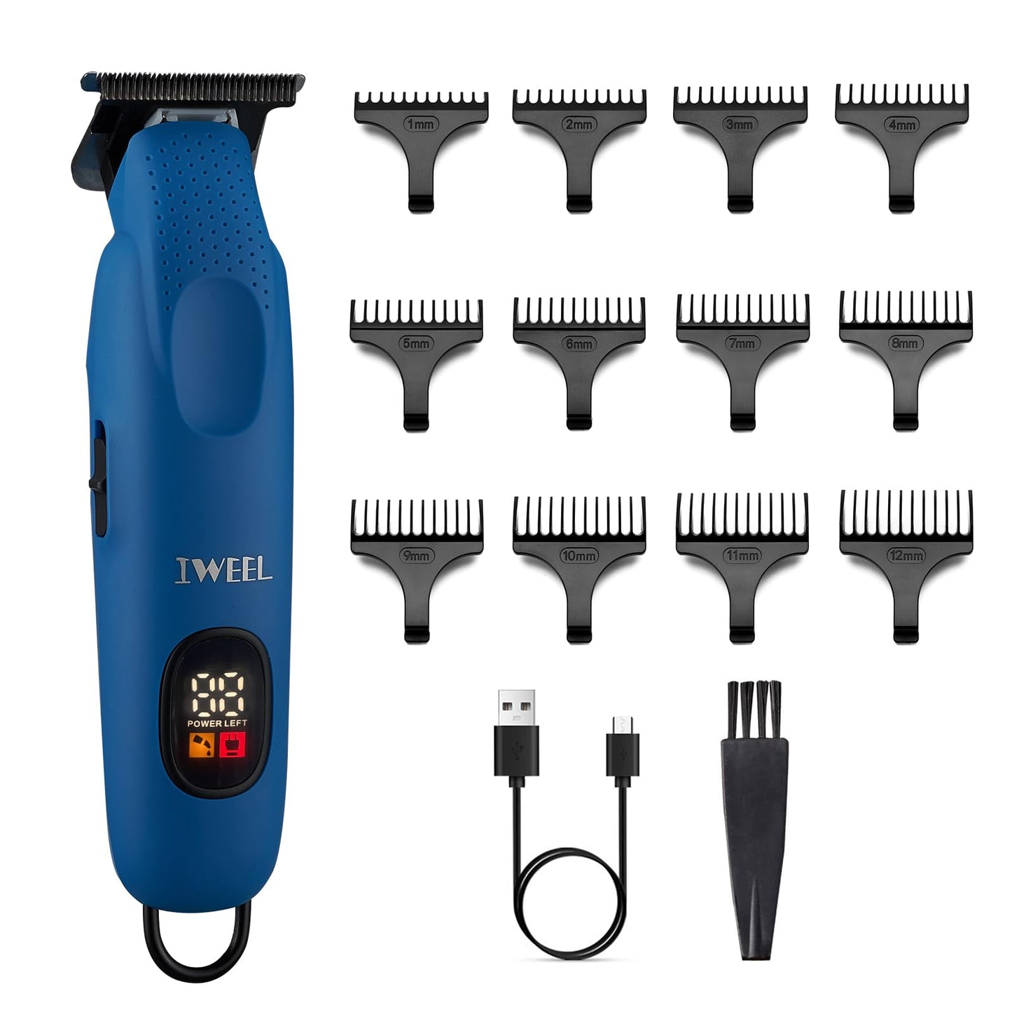 Beard Trimmer for Men Professional Hair Trimmer for Men Hair Clippers Eletric Razor Shavers Zero Gapped T Blade Edgers Liners Cordless Rechargeable Mustache Grooming Kit for Body