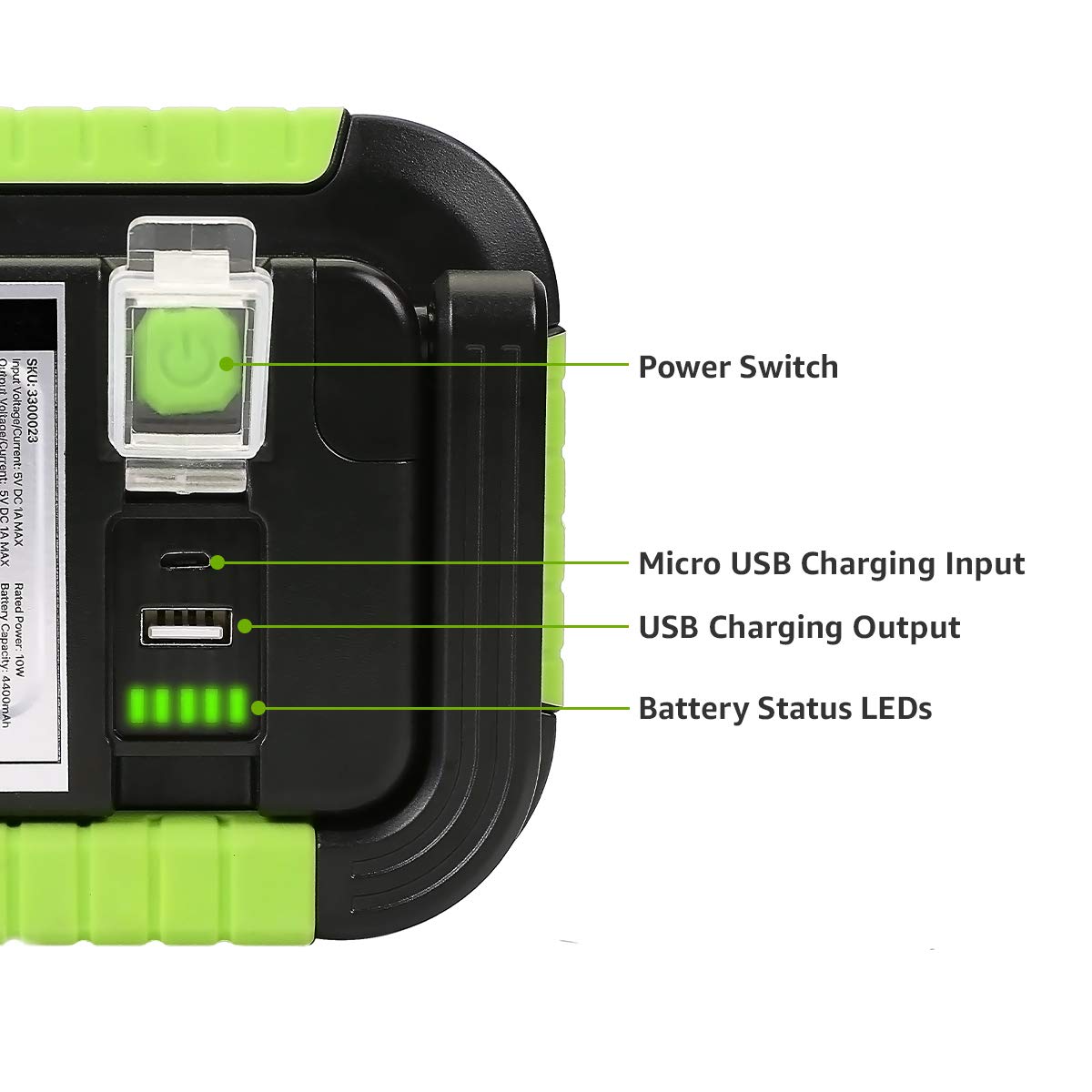 LE Camping Light Rechargeable, 1000 Lumen Portable Work Light Rechargeable, Bright Outdoor Camping Lamp with 4400mAh Power Bank, 3 Modes LED Floodlight for Emergency, Power Cuts, Tents and More