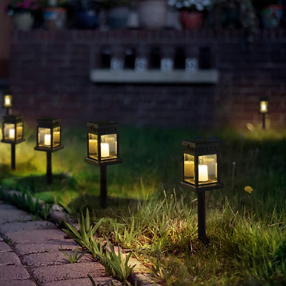 GIGALUMI Solar Hanging Lantern Outdoor, 8 Pack Solar Candle Lights with Stake for Garden,Patio , Lawn, Deck , Umbrella, Tent, Tree,Yard,Driveway(Warm White).