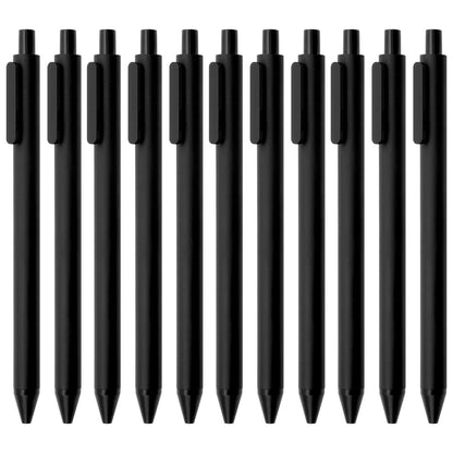 KaCo Gel Pens, 0.5 mm Fine Point, Black Ink 10 Count, Quick Dry Smooth Writing, Aesthetic Office Supplies Refillable Retractable