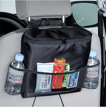 KAFEEK Car Seat Organizer/Auto Seat Back Organizer/Multi-Pocket Travel Insulated Drinks Holder Cooler/Storage Bag Cool Wrap Bottle Bag with Mesh Pockets(Heat-Preservation)