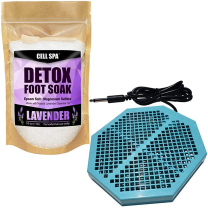CS-900 Twice Powerful 6.5" x 5.5" Ion Detox Foot Bath Arrays Flat Dual Coil Stainless Steel Aqua Ionic Cleanse Array Compatible with Most 1/4" Plug Type Detox Machines
