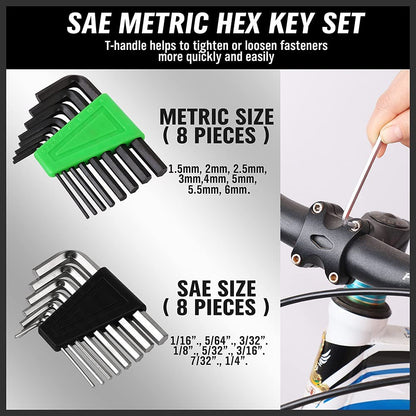 SWANLAKE 117PCS Magnetic Screwdrivers Set with Plastic Ranking,Tools for Men
