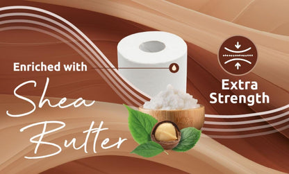 Phoenix Toilet Rolls – 90 Pack | 3 Ply Shea Butter Scented Toilet Paper | Bulk Buy, Soft, Quilted, Sustainably Sourced, Eco- Friendly Luxury Bathroom Tissue