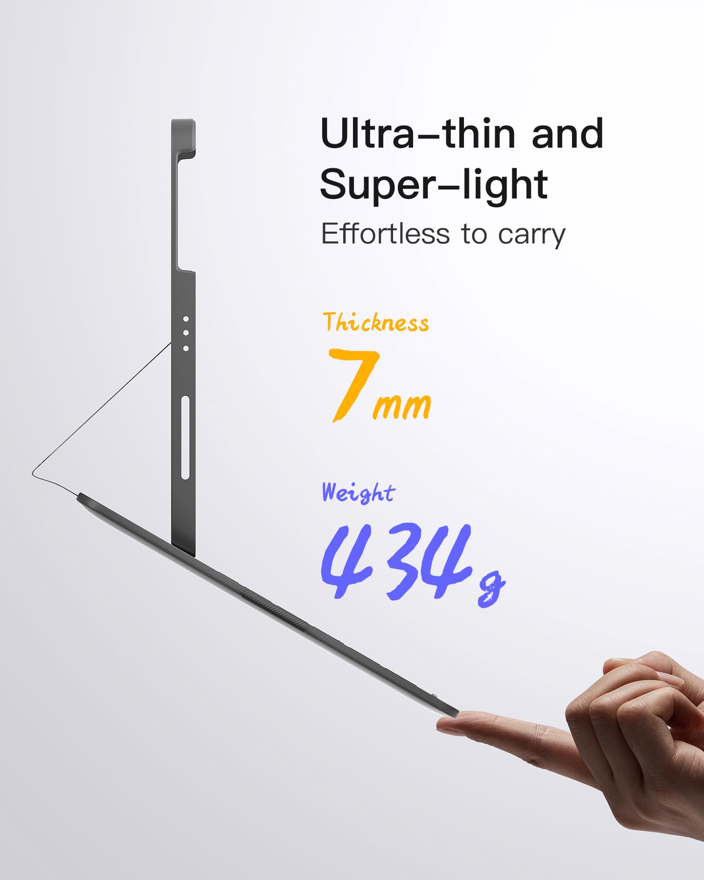 Inateck Keyboard Case for iPad 10th Gen/A16 11th Gen 2025, Ultralight Case with Keyboard for iPad Air 2025 M3/2024 M2 11 inch, Air 5/4 10.9 inch, Pro 11" 4/3/2/1, with Pen Holder, AirTap BK2007 Grey