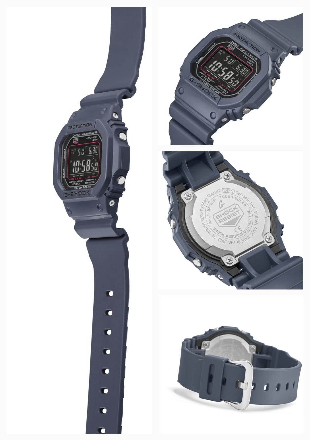 G-Shock CASIO GW-M5610U-2JF [20 ATM Water Resistant Solar Radio Wave GW-M5610 Series] Watch Shipped from Japan