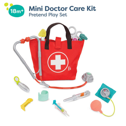B. toys – Mini Doctor Care Kit with Realistic Tools for Toddlers & Kids – Educational Toys for Role Play & Imaginative Play – Includes Medical Bag & Accessories – 18+ months