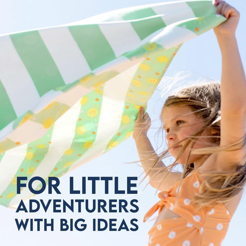 Beach Towel - Quick Dry, Sand-Free, Compact & Lightweight | 100% Recycled, Large (160x90cm)