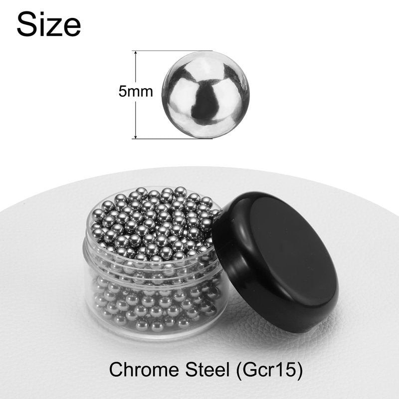 uxcell 500 Pcs 5 mm Bearing Balls Chrome Steel Ball G50 Precision Balls