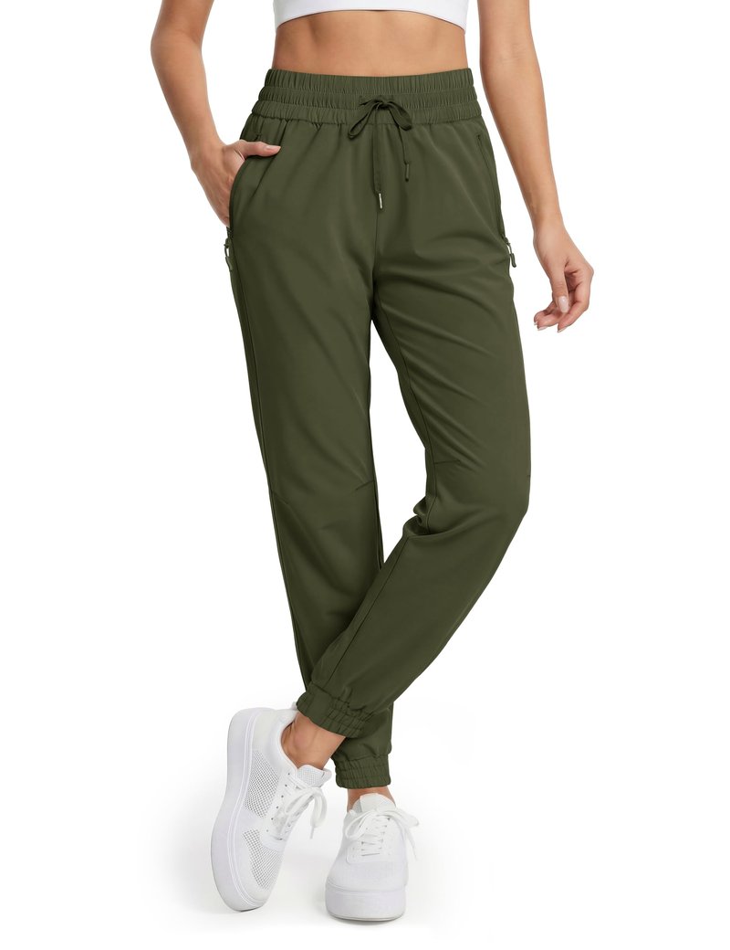 MAGCOMSEN Women's Hiking Pants Lightweight Quick Dry Athletic Running Joggers with Pockets Outdoor Travel Sweatpants