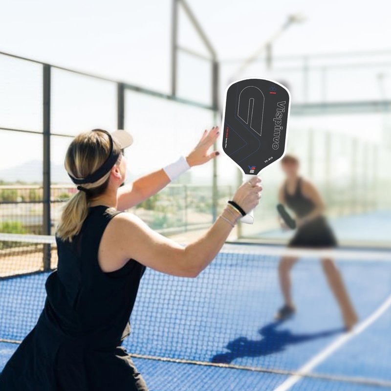 Carbon Fiber Pickleball Paddle USAPA Approved, 16MM T700 Thermoformed Pickleball Paddle with Polypropylene Honeycomb Core, Foam Injected Edges Designed for Ultimate Spin & Consistency