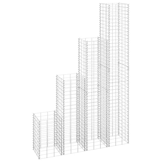 Gabion Raised Bed Silver Iron Medium Durable Gabion Raised Bed, Gardening, Pots & Planters, 151252