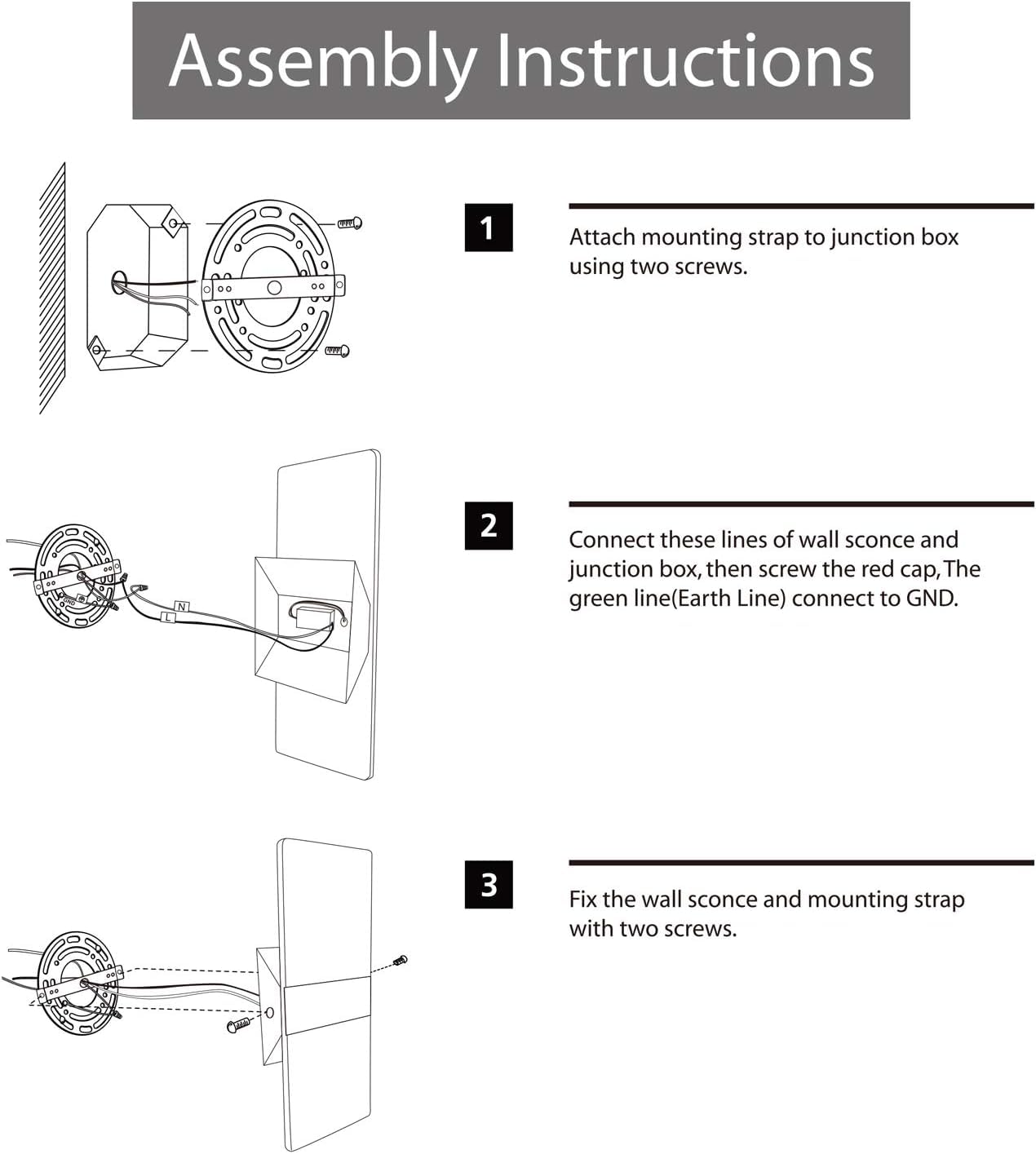ChangM Modern Wall Sconce 12W, Set of 4 LED Wall Lamp Cool White Acrylic Material Hardwired Wall Mounted Wall Lights