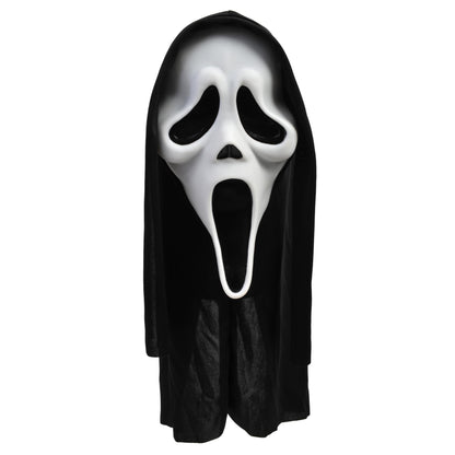 Scream 4 Ghost Face Mask With Shroud - Adult Accessory, Black Halloween Halloween