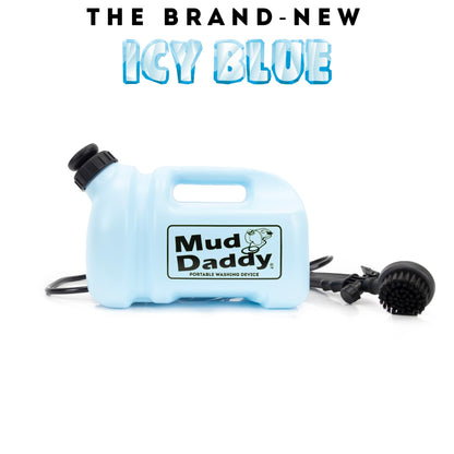 Mud Daddy - Ice Blue - Portable Pet Washer, Multipurpose Washing Device, Muddy Walks, Pet Cleaning,Grooming Perfect for Dogs, Horses, Bikes, Shoes, Camping and More – 5 Litre