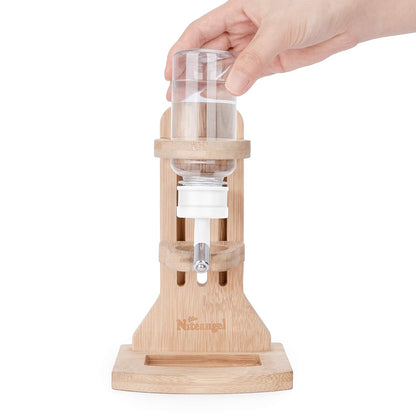 Niteangel Water Bottle with Stand for Syrian Dwarf Hamsters Gerbils Mice Rats Degus Small pet Rodents (White)