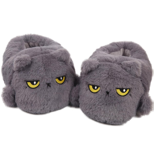 Caramella Bubble Cute Cat Animal Slipper for women Adult Fuzzy Warm House Slippers Novelty Fluffy Home Shoes Ladies Winter Slippers Indoor Outdoor