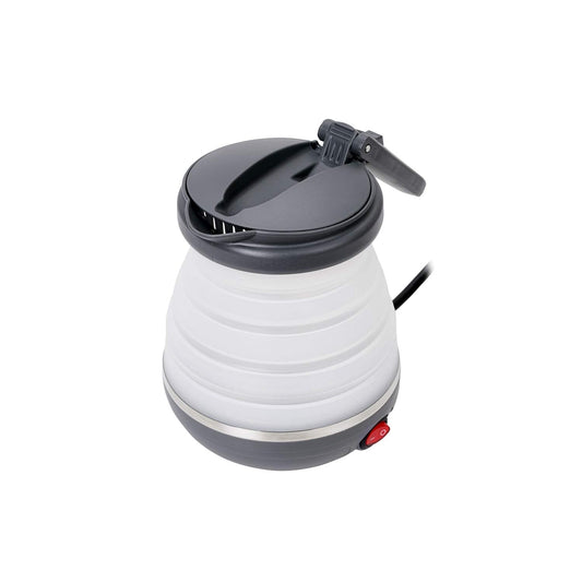 Adler AD1279 Folding Electric Kettle 0.6 Litre 750W BPA Free Silicone White and Dark Grey