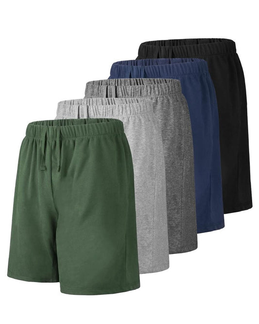 Liloak Mens Cotton Shorts Pack 7 in, Mens Sweat-Shorts Multi Pack, Cotton Lightweight Lounge Workout Sleep Shorts