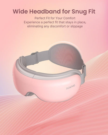 RENPHO Eye Massager with Heat, Valentines Day Gifts for Her Him Birthday Gifts for Women Mom, FSA Eligible HSA Eye Mask for Migraine,Sleep Mask for Dry Eyes Relax, Handheld Massager Eyeris 1