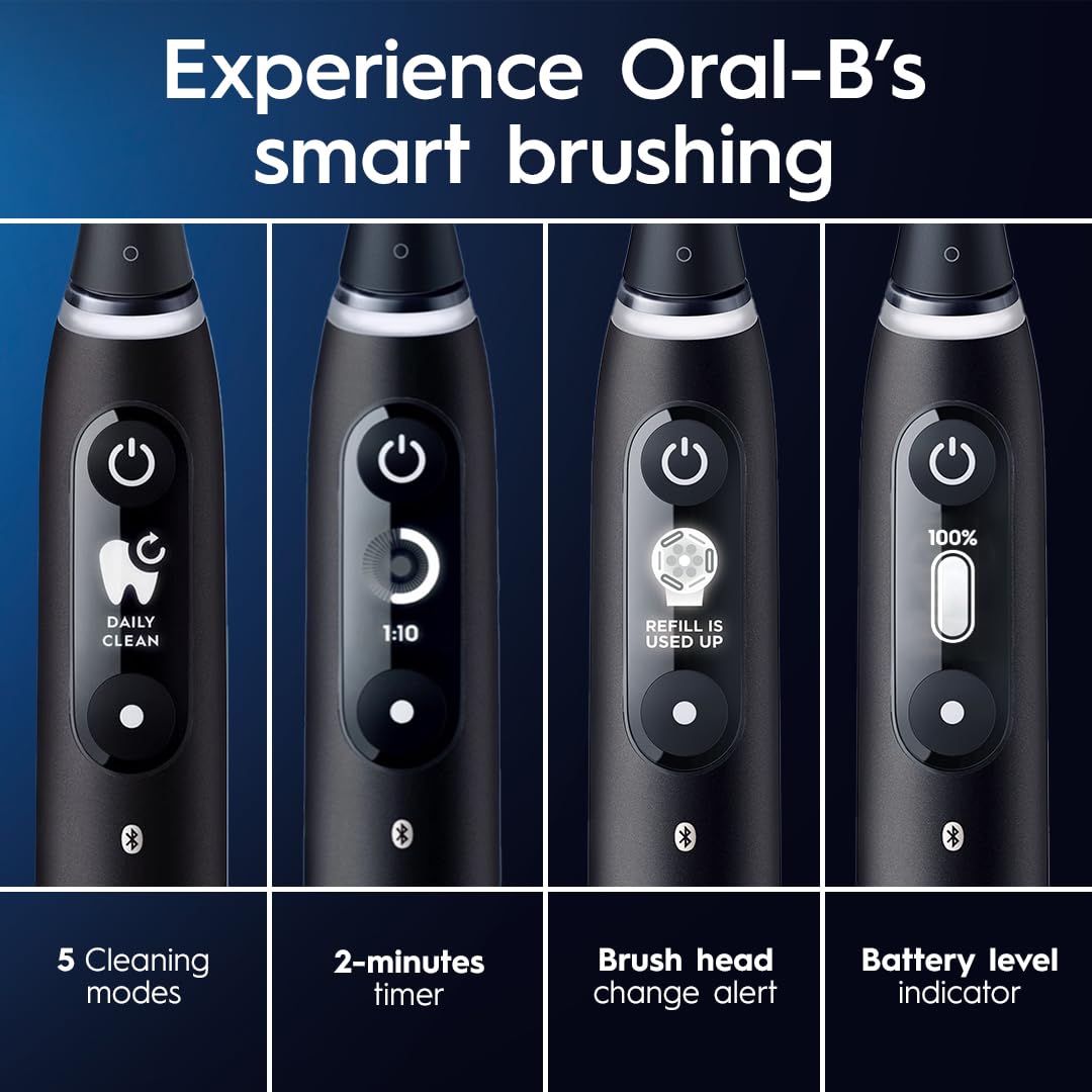 Oral-B iO Series 6 Electric Toothbrush with (1) Brush Head, Gray Opal