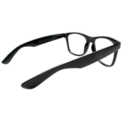 Kangaroo Black Fake Glasses - Classic Hipster Glasses Frames - Retro Clear Non Prescription Nerd Costume Eyeglasses for Men & Women for Halloween Cosplay