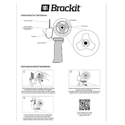 brackit Packing Tape Set Brown and Fragile and Clear with Dispenser, 48mm x 66m, Pack of 6 Rolls – Strong Seal Tape for Regular Packing Use or Moving