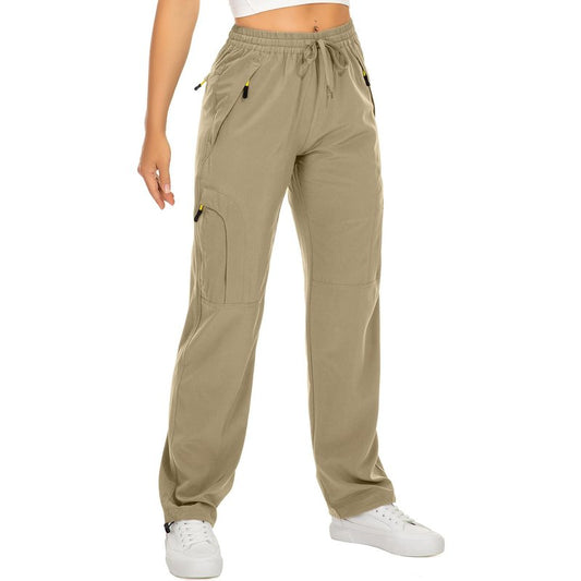 Toomett Women's Hiking Cargo Pants Quick Dry UPF50+ Outdoor Pants for Women Fishing Safari Travel Stretchy Pants with Pockets,6608,Khaki,S
