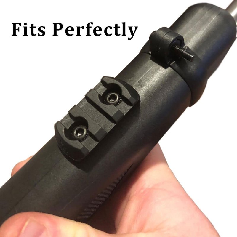 Ficero Mlok Picatinny Rail Aluminum Section Accessory, 3 Slots (2 Pack)