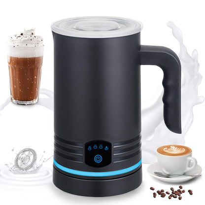 Electric Milk Frother, 4-in-1 Milk Frother and Milk Steamer, 430ml Automatic Hot & Cold Foam Maker, with Touch Screen, Perfect for Hot Chocolate, Lattes, Cappuccinos, and Macchiatos