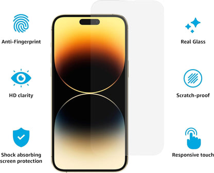 Casely iPhone 17, iPhone 17 Pro, iPhone 16 Pro Screen Protector | Premium Tempered Glass Screen Protector