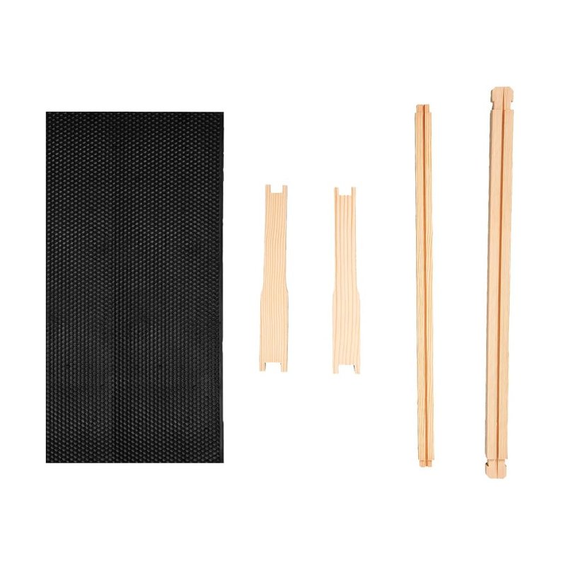 Honey Lake 10 Frame Langstroth Deep Brood Bee Hive Box Dipped in Beeswax, Sections of Wood for Beehives, Includes Beehive Frames and Waxed Foundations (Unassembled)
