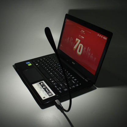 EBYPHAN Dimmable USB Lamp, Flexible Keyboard Light, Mini USB Light for Laptop (14-LED-Bead, 3-Level Adjustable Brightness, On/Off Touch Switch, Black)