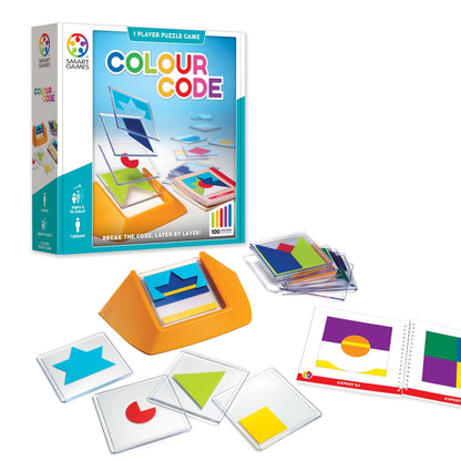SmartGames - Colour Code, 1 Player Puzzle Game, 100 Challenges, Ages 5+