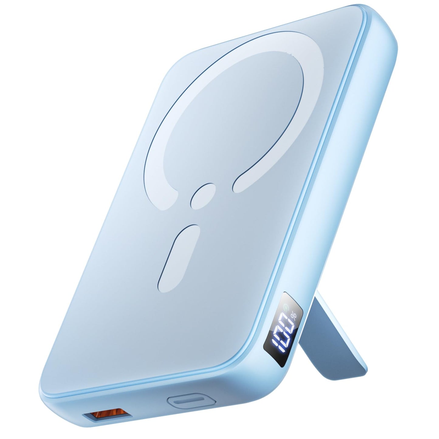for Magsafe Portable Charger, 12000mAh Wireless Magnetic Power Bank with Stand and PD 20W Fast Charging, for Magsafe Battery Pack Compatible with iPhone 17/16/15/14/13 Series,Travel Camping Essential