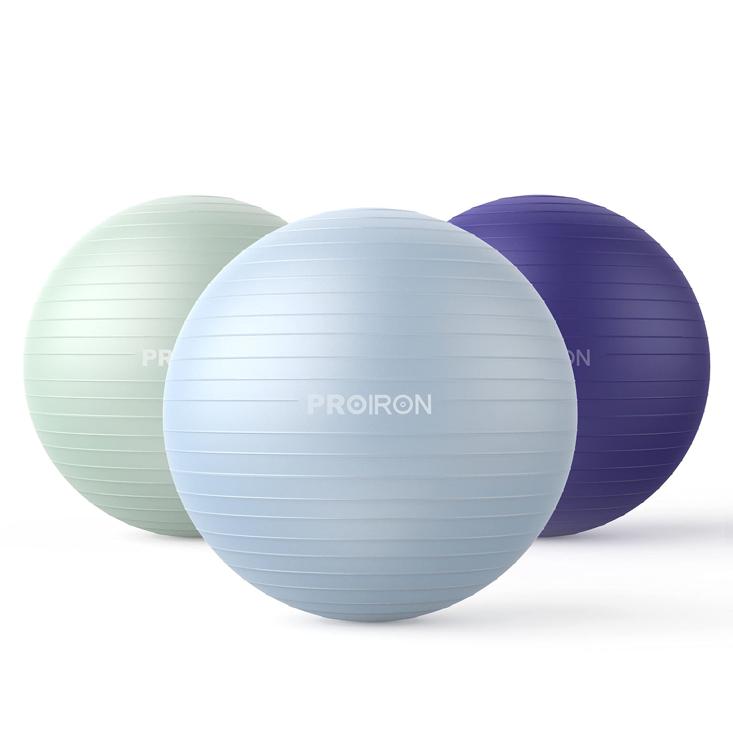 PROIRON Exercise Ball Anti-Burst Yoga Ball Chair with Quick Pump Slip Resistant Gym Ball Supports 500KG Balance Ball for Pilates Yoga Birthing Pregnancy Stability Gym Workout Training