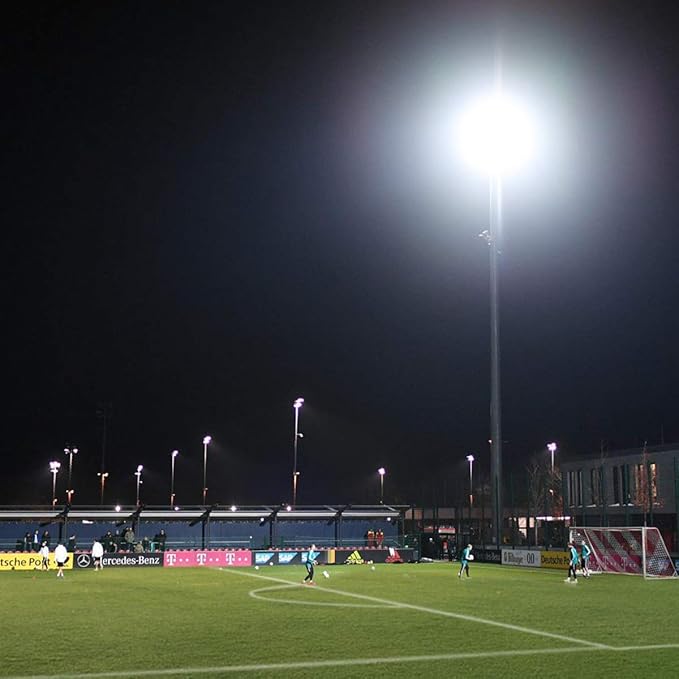 600W LED Stadium Flood Light Outdoor, 3300W Equivalent, 48000LM Super Bright LED Exterior Arena Light, IP66 Waterproof, 6000K Daylight White, Commercial Lighting for Sports Fields and Counts