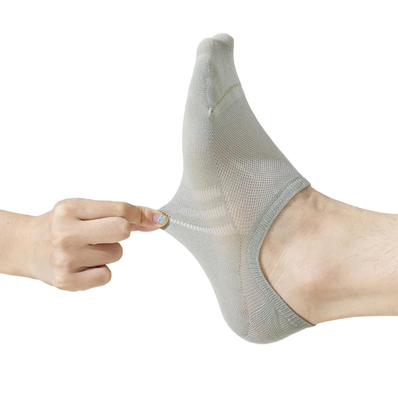 Antcherabo No Show Trainer Socks Mens, 8 Pairs Invisible Low Cut Thin Breathable Casual Short Mesh Socks with Heel Grip