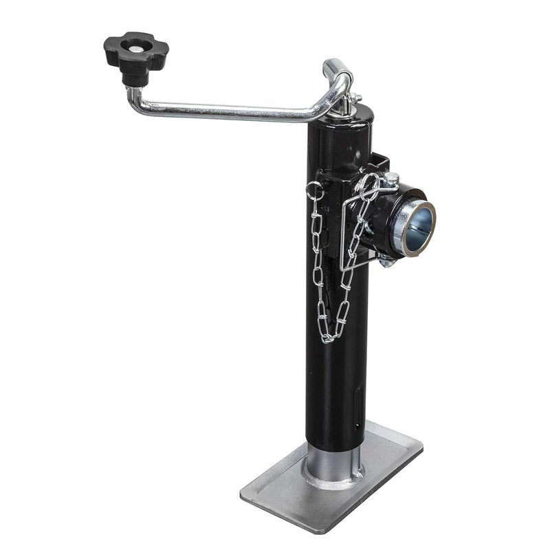 Torin 2000lbs Trailer Jack Heavy-Duty Square Direct Weld on RV Jack, 10 Inches Lift, Adjustable Drop Leg, for Lifting RV Trailer, Horse Trailer, Utility Trailer, Yacht Trailer