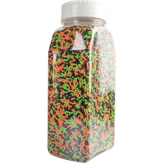 Cake Mate Halloween Sprinkles for Desserts - Black, Orange and Green Sprinkle Blend, 26oz Bottle with Easy Pour Lid, Great for Baking or Decorating Cookies, Icecream, Brownies and more