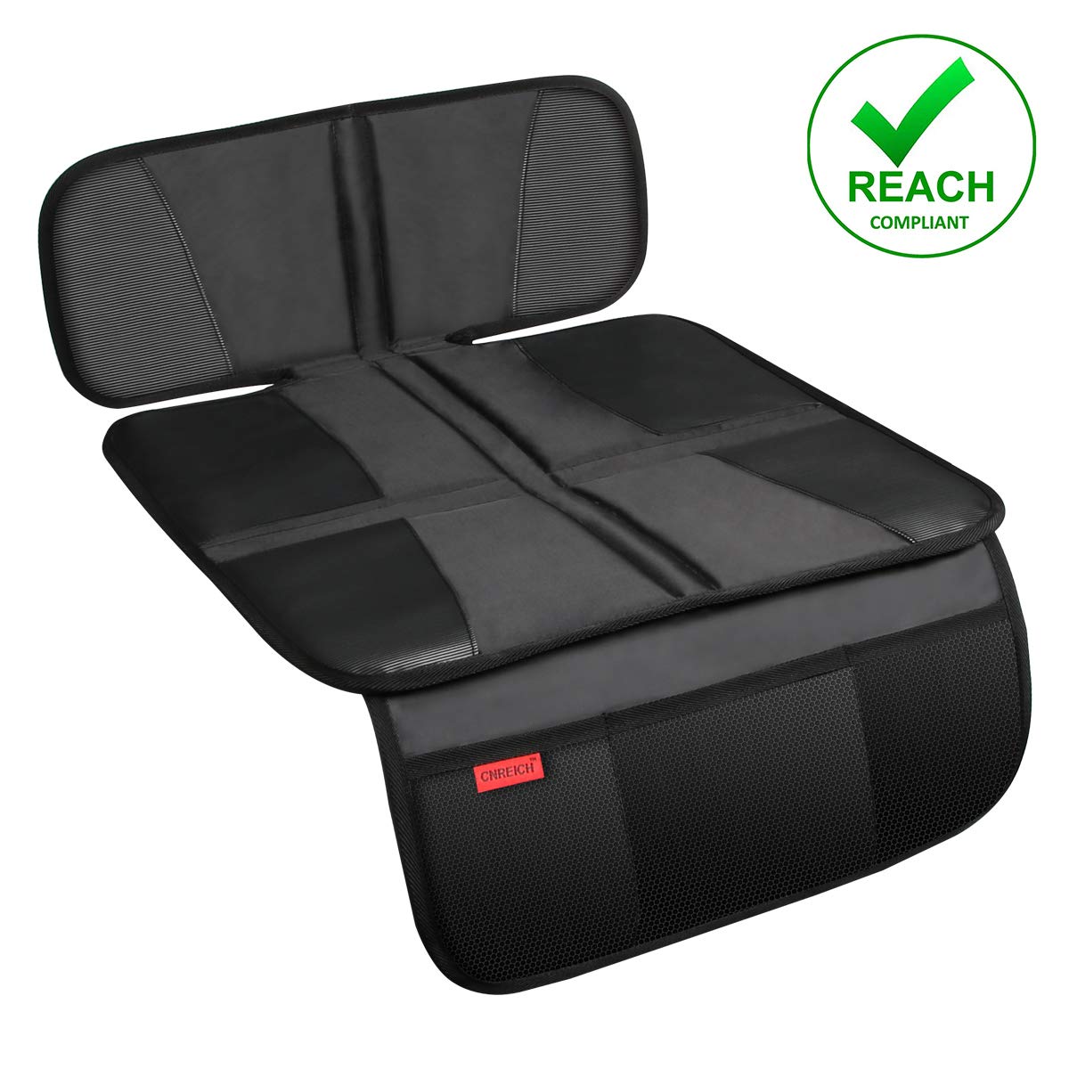 Car Seat Protector - Children Seat Protection Mat - Car Seat Protector for Baby Child Car Seats - Auto Seat Cover Mat for Under Carseat with Thickest Padding to Protect Leather & Fabric Upholstery