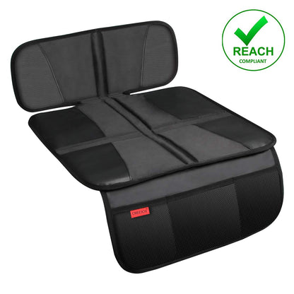 Car Seat Protector - Children Seat Protection Mat - Car Seat Protector for Baby Child Car Seats - Auto Seat Cover Mat for Under Carseat with Thickest Padding to Protect Leather & Fabric Upholstery