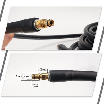 10m Pressure Washer Replacement Hose for Karcher K Series Pressure Washer K2 K3 K4 K5 K6 K7 Click Plug Quick Connector(10)