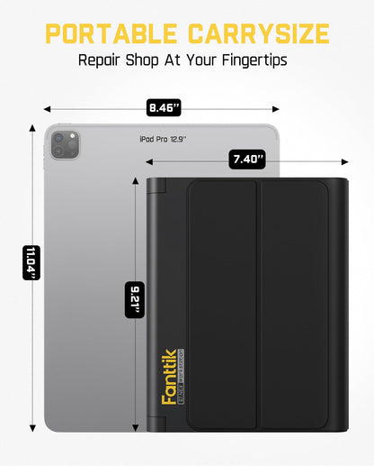 Fanttik E1 NEX Workstation 3.7V Electric Screwdriver Kit, Precision Screwdriver Set, 64 Magnetic Bits, 12 Types Fix Tools, 0.05/0.2 N.m, Repair Tool for Phone Laptop Watch Electronics